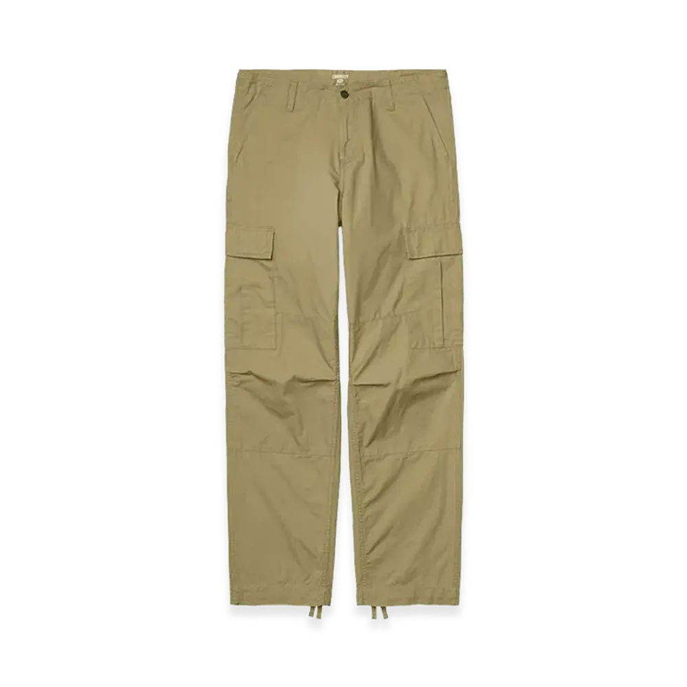 Carhartt WIP Regular Cargo Pant Columbia Rip Stop Rinsed Leather "Khaki"