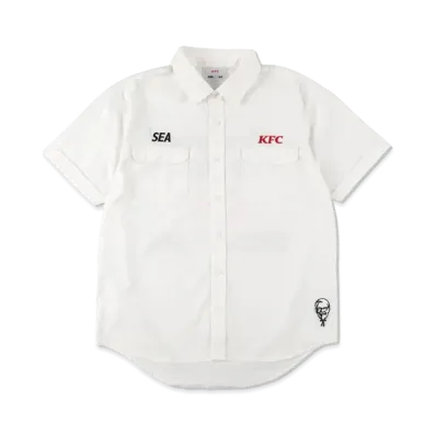WIND AND SEA x KFC WORK SHIRT "White"