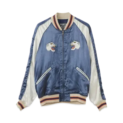 HYSTERIC GLAMOUR Flaming Youth Embroidery Sukajan "Navy"