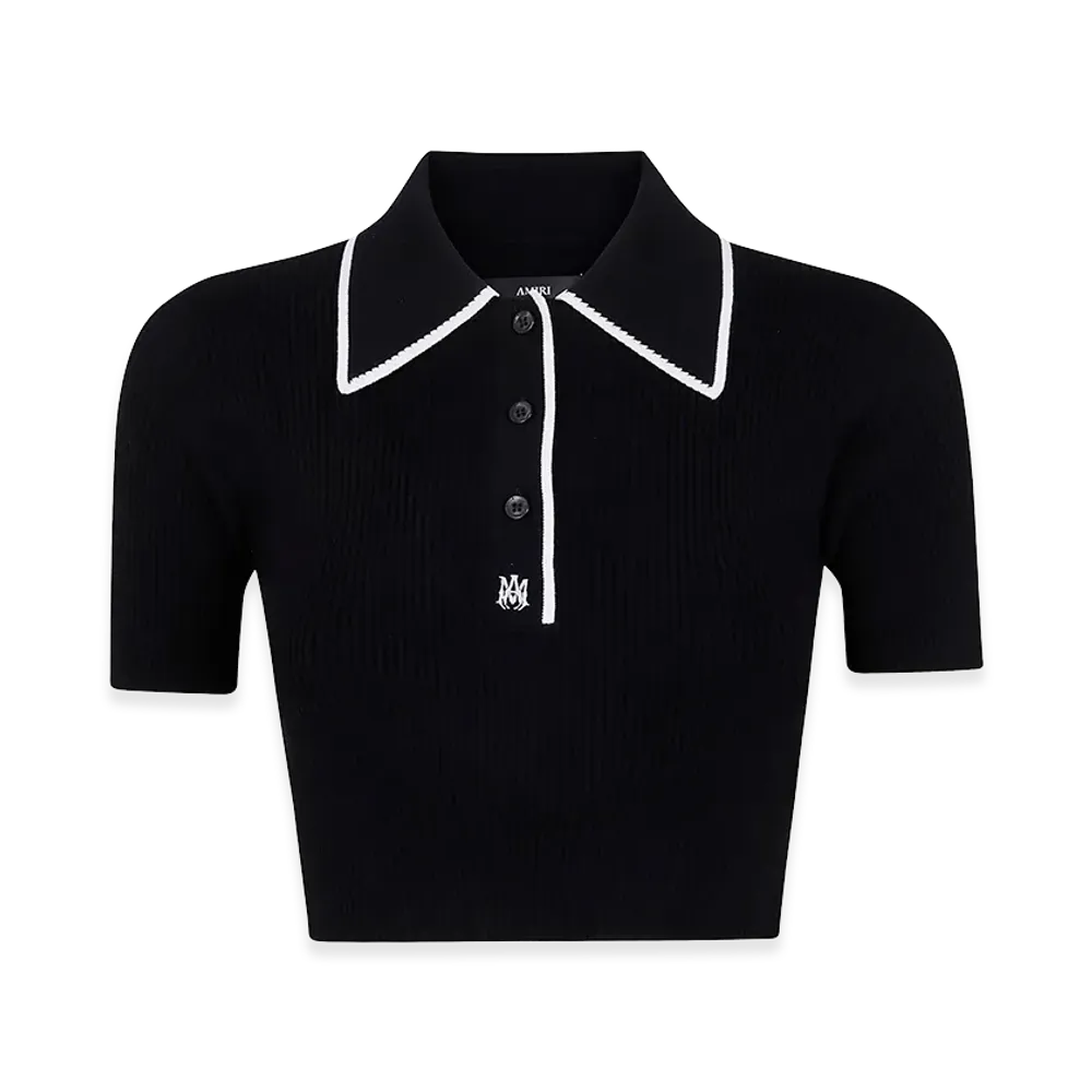 AMIRI Women's Polo Shirt "Black"