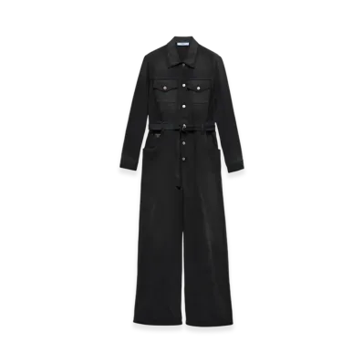 PRADA Women's Denim Jumpsuit "Black"