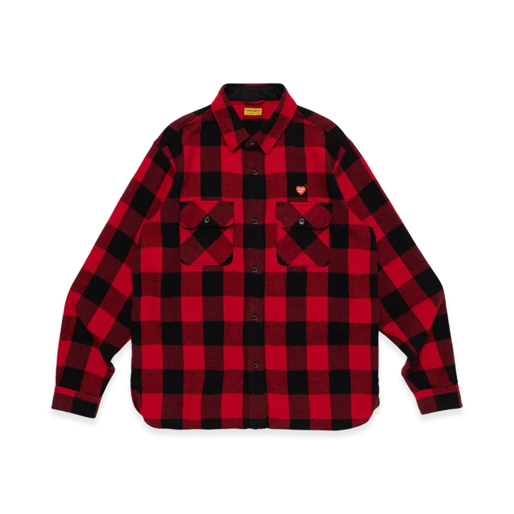 HUMAN MADE Check Shirt "Red"