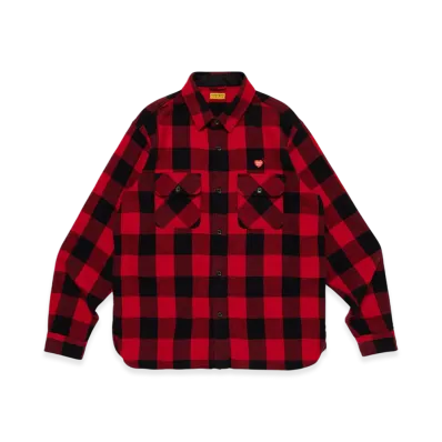HUMAN MADE Check Shirt "Red"