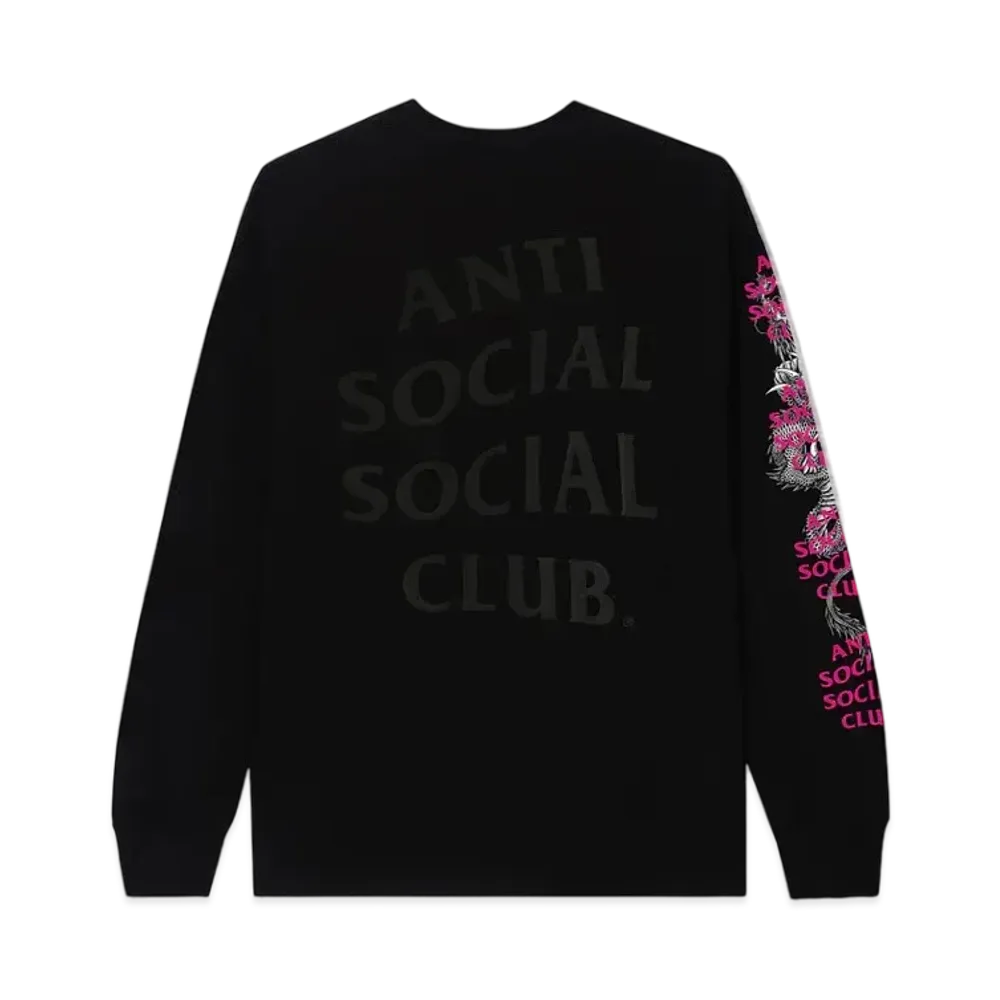 ANTI SOCIAL SOCIAL CLUB FA22 Worm Black Long Sleeve Tee Japan Limited "Black"