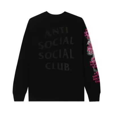ANTI SOCIAL SOCIAL CLUB FA22 Worm Black Long Sleeve Tee Japan Limited "Black"