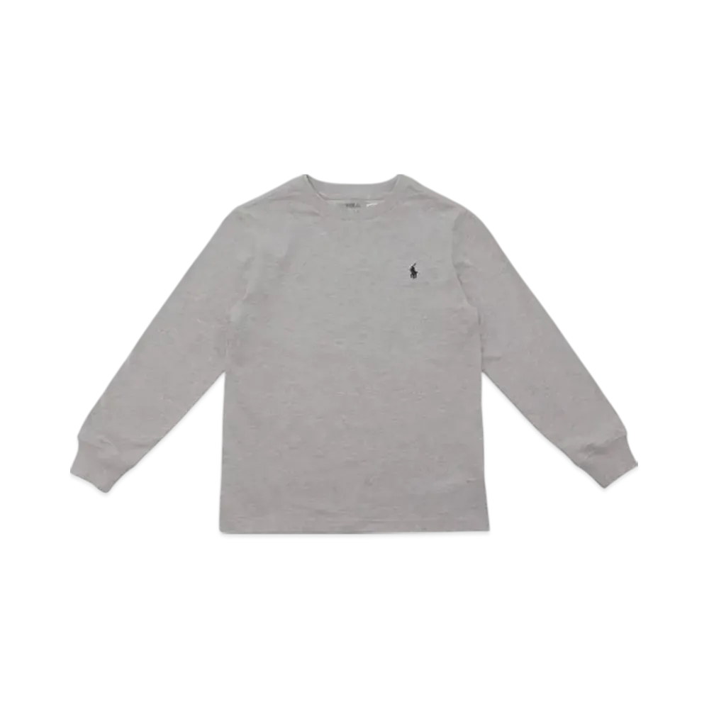 Polo Ralph Lauren Kids Long Sleeve Crewneck T-Shirt "Grey"