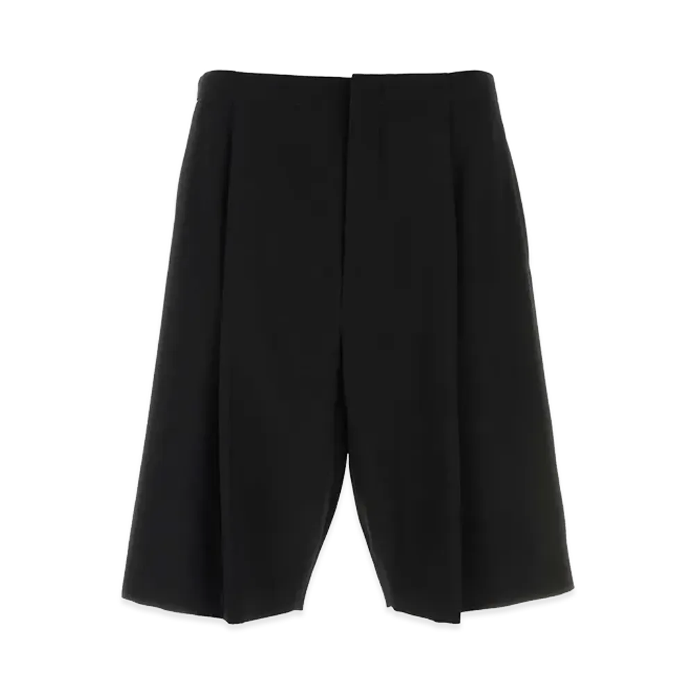 The Row Wool Sayed Bermuda Shorts "Black"
