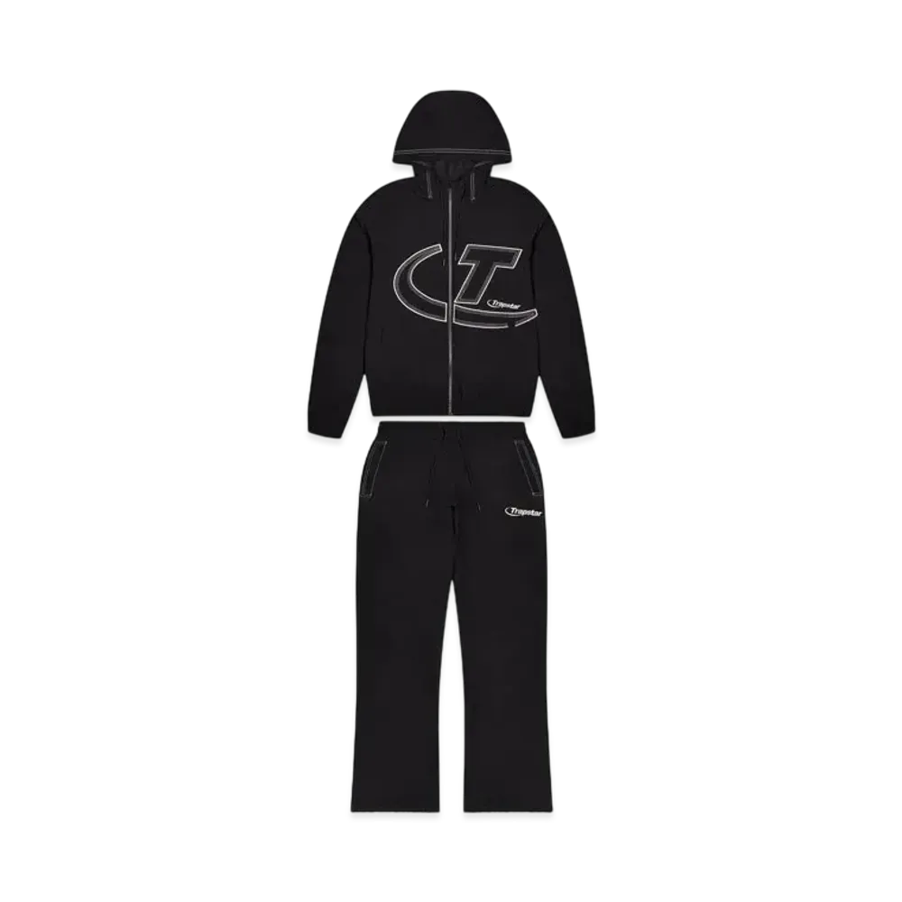 TRAPSTAR Hyperdrive Shell Tracksuit "Black"