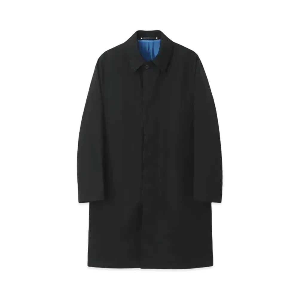 Paul Smith Vintage Wrinkle Stainless Steel Collar Coat "Black"