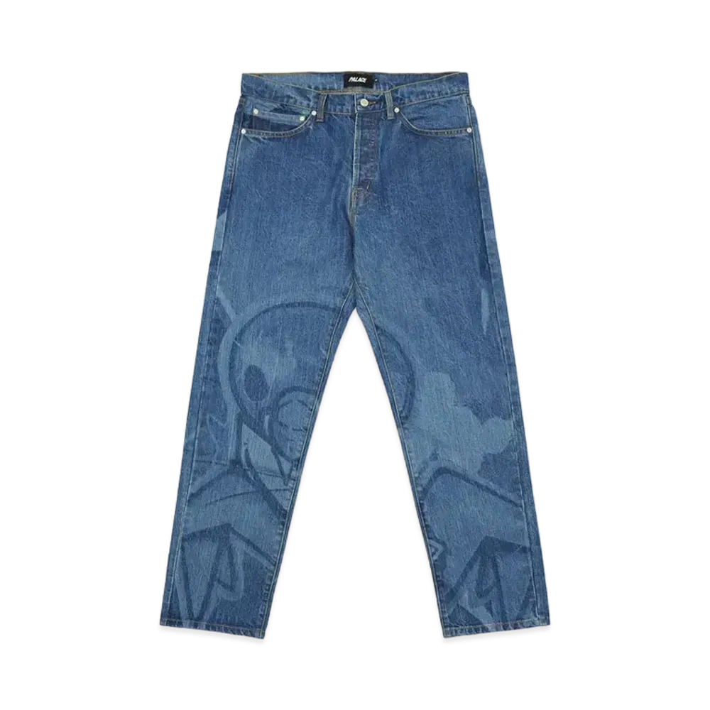 PALACE ZOMBY DENIM JEANS "Stone Wash"