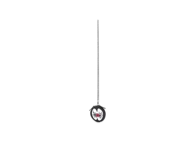 Ground Y x Taro Okamoto Leather Coin Purse Necklace "Mask” "Black"