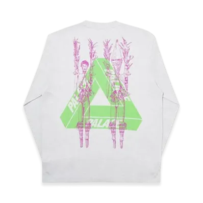 PALACE Pair Of Hippys Longsleeve "Grey Marl"
