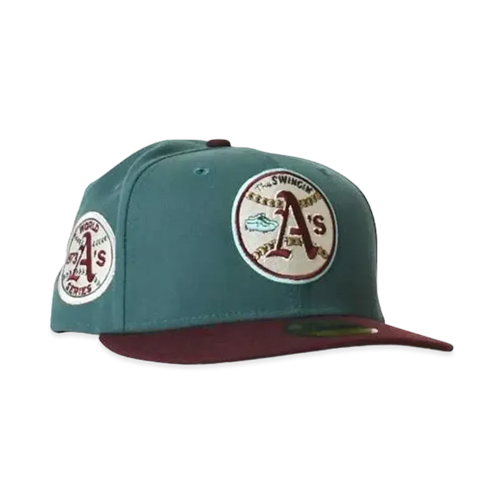 NEW ERA Oakland Athletics 1973 world series "AQUA×MAROON"