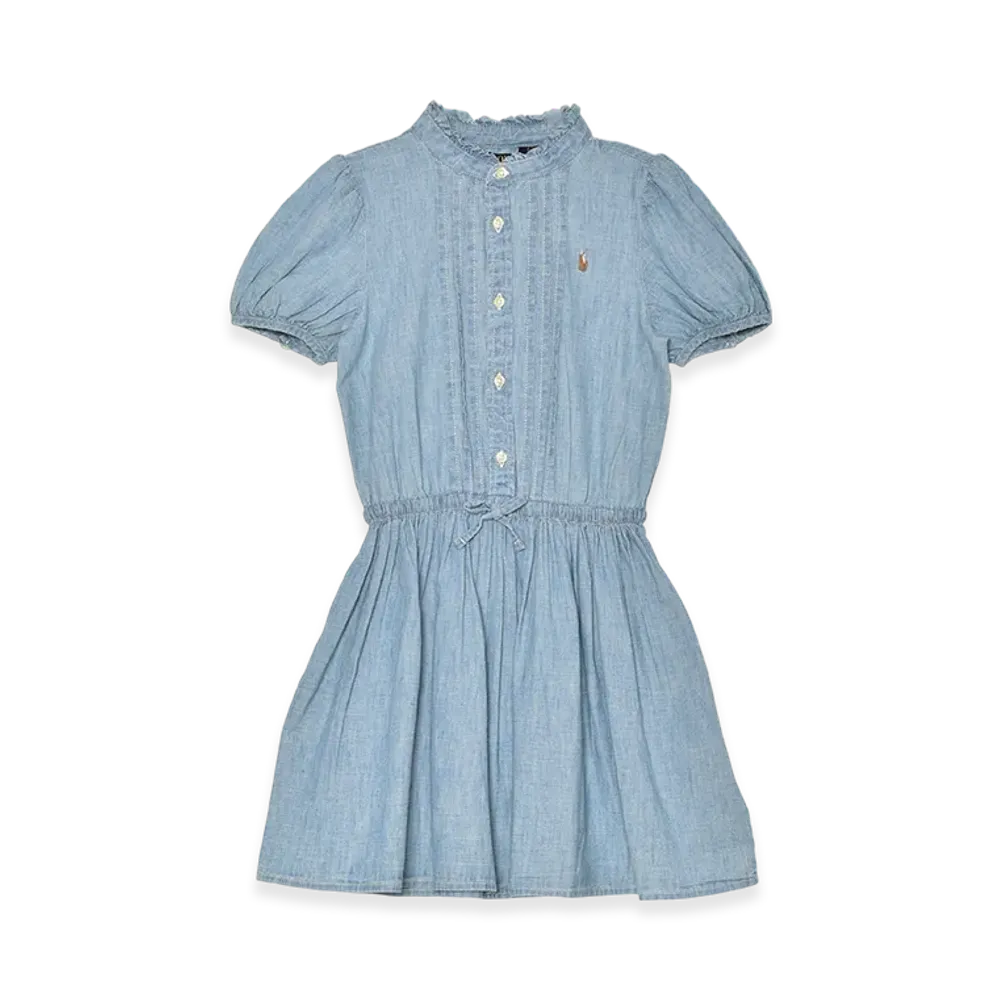 Polo Ralph Lauren Chambray Shirt Dress Kids "Blue"