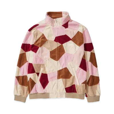Supreme Patchwork Velour Track Jacket "Tan"