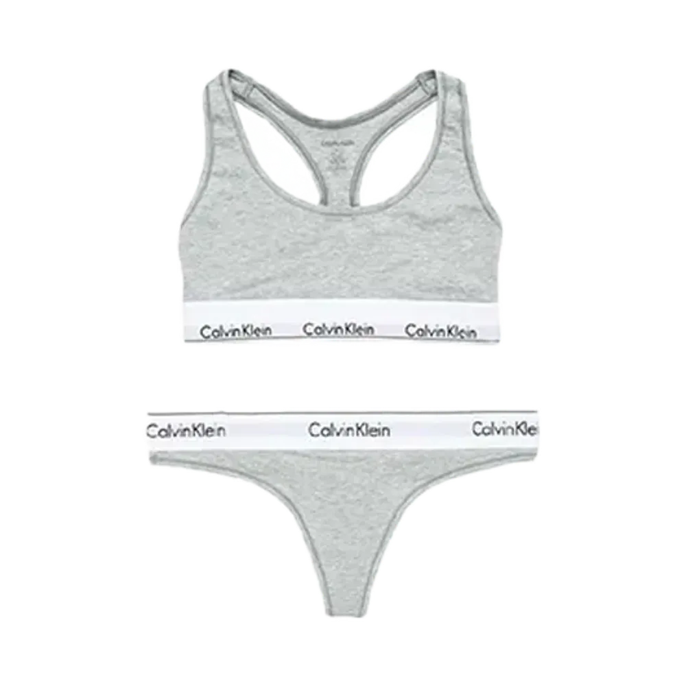 Calvin Klein Modern Cotton Bra/Shorts Set "Gray"