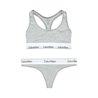 Calvin Klein Modern Cotton Bra/Shorts Set "Gray"