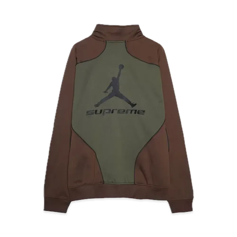 Supreme x Jordan Tricot Track Jacket "Brown"