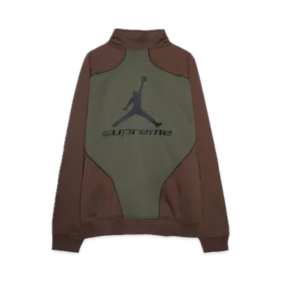 Supreme x Jordan Tricot Track Jacket "Brown"