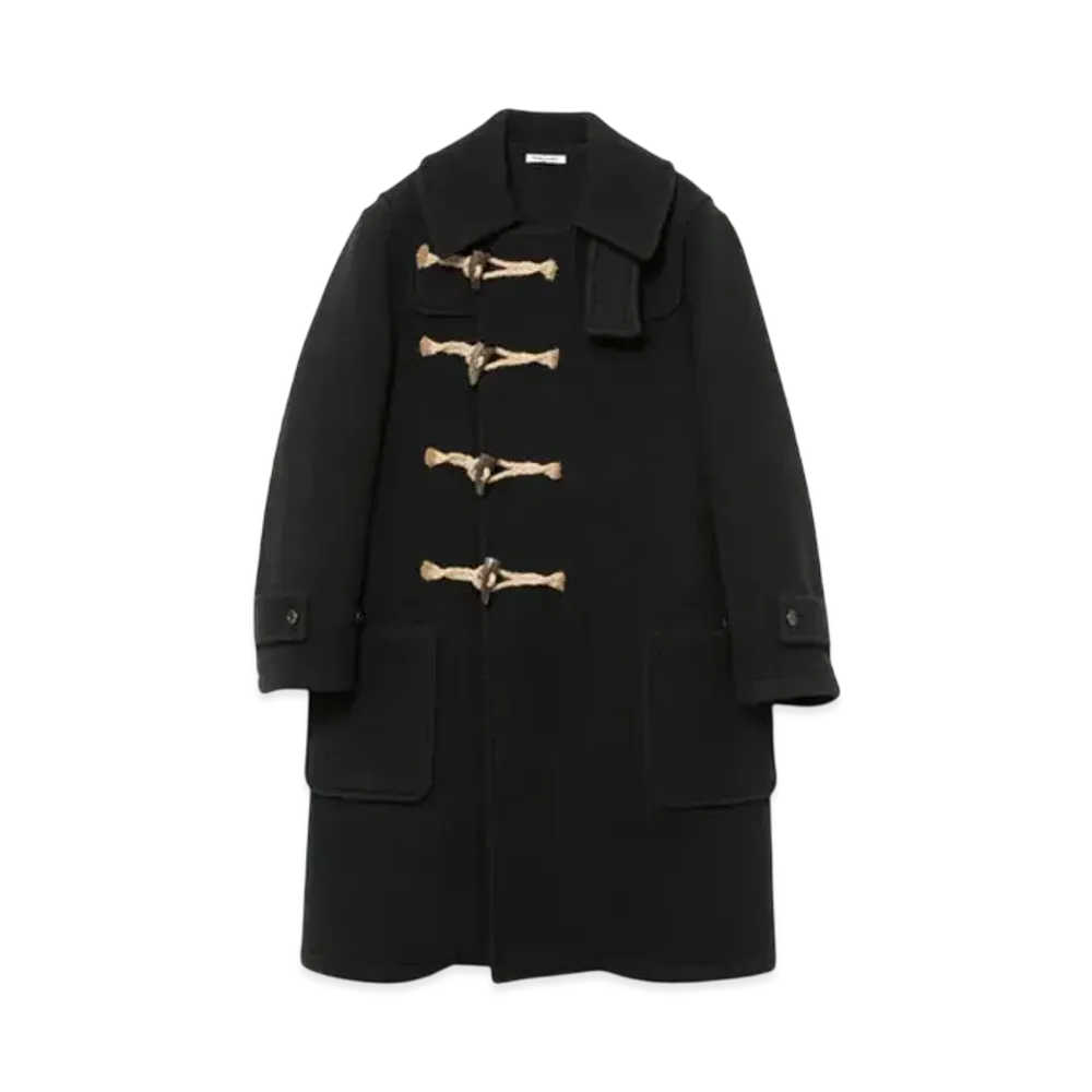 FUMIKA UCHIDA Melton Duffle Coat "Black"