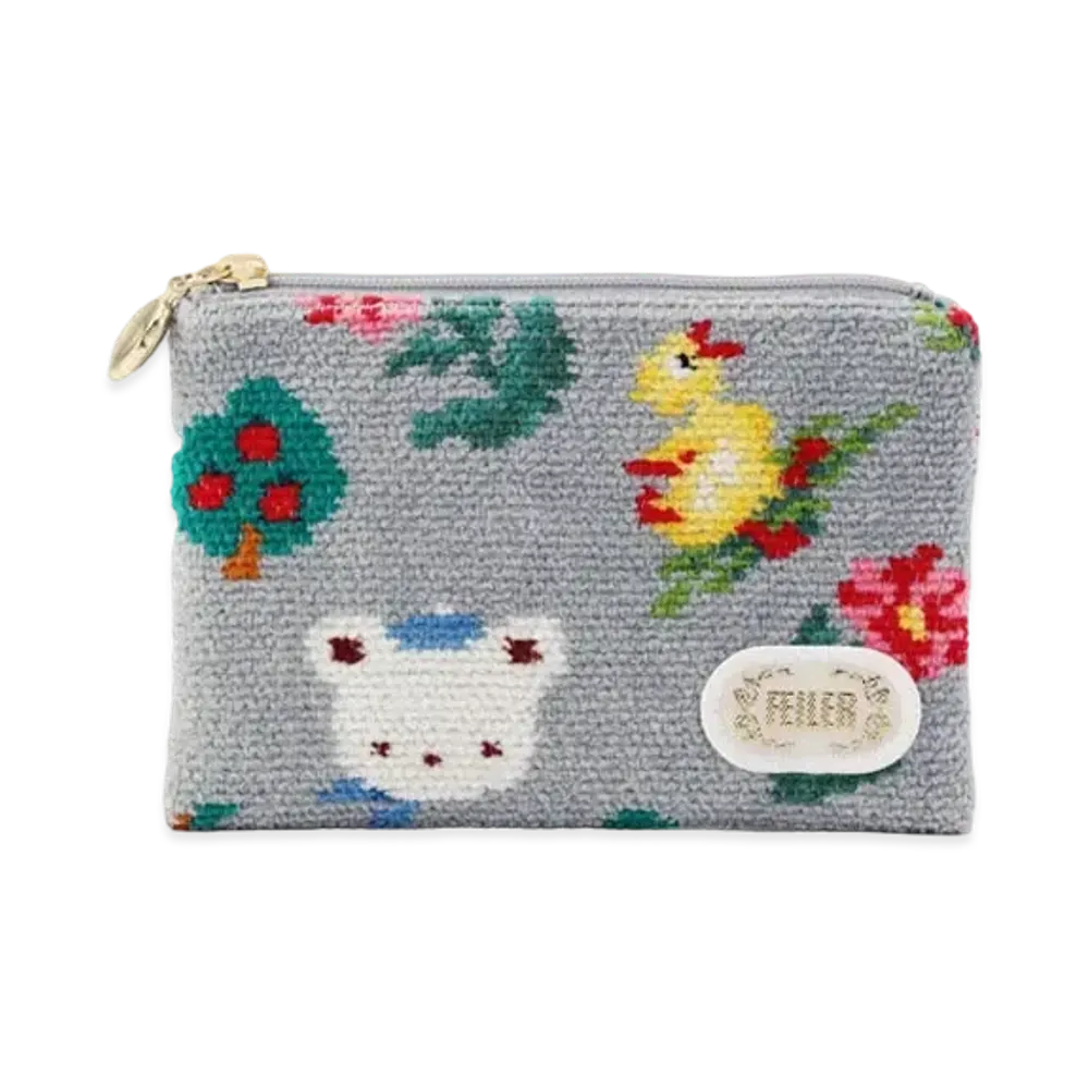 FEILER x familiar Tissue Pouch "Light Grey"