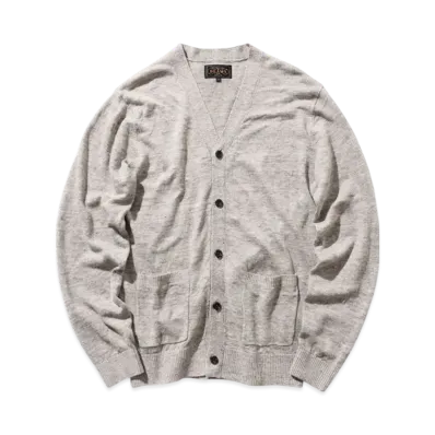 BEAMS Cardigan Linen "Gray"