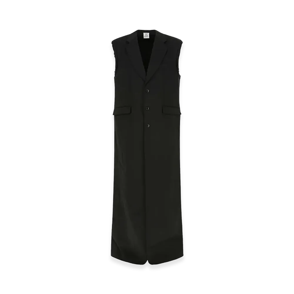 VETEMENTS Stretch Wool Coat "Black"