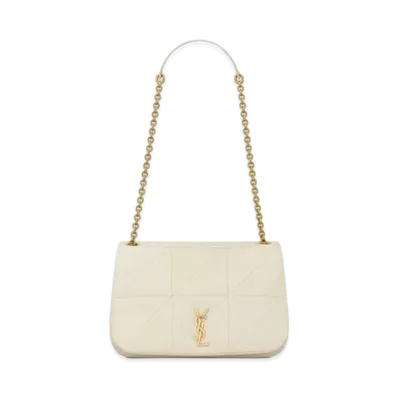 Saint Laurent Jamie 4.3 Small in Lambskin "Blanc Vintage"