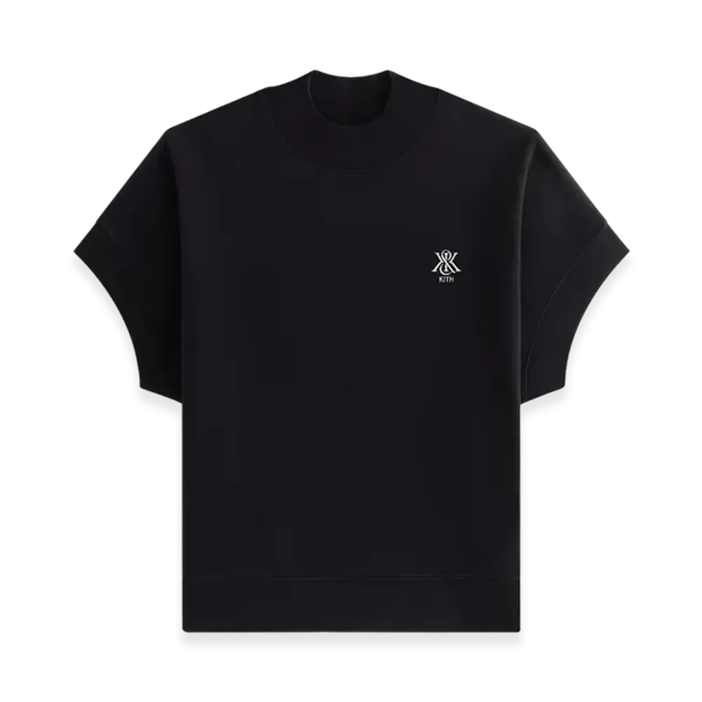 Kith Women's Opal Dolman Mock Neck Short Sleeve "Black"