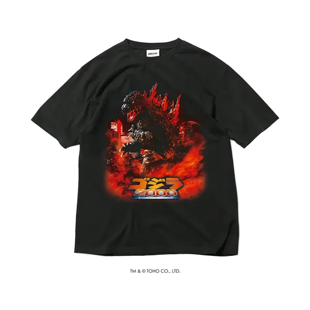 GODZILLA | HOMEGAME \ HOME GAME 1999 ゴジラ2000 ミレニアム TEE BLACK