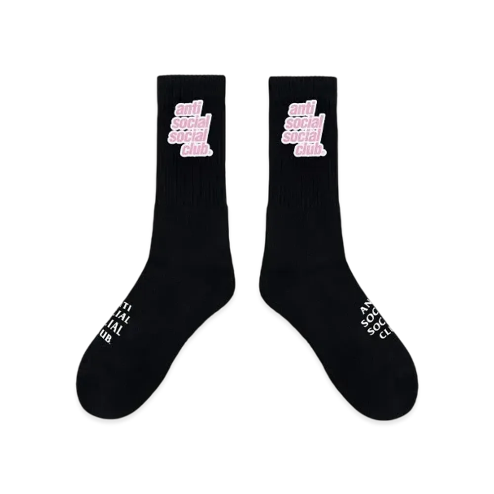ANTI SOCIAL SOCIAL CLUB Major #1 Tear Into Silence Socks "Black"