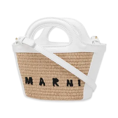 MARNI 2Way Tropicalia Micro Bag "Sandstorm/Lilywhite"