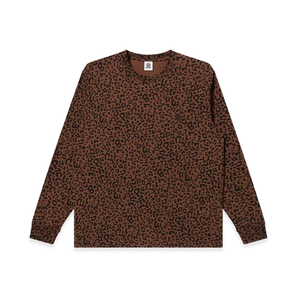 BlackEyePatch Leopard Same Colored Small OG L/S Tee "Brown"