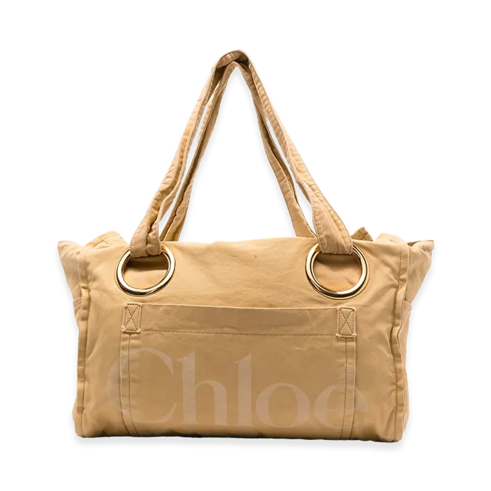 Chloe Women's Canvas Shopping Bag "Yellow"