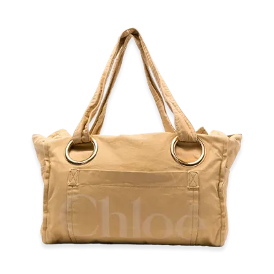 Chloe Women's Canvas Shopping Bag "Yellow"