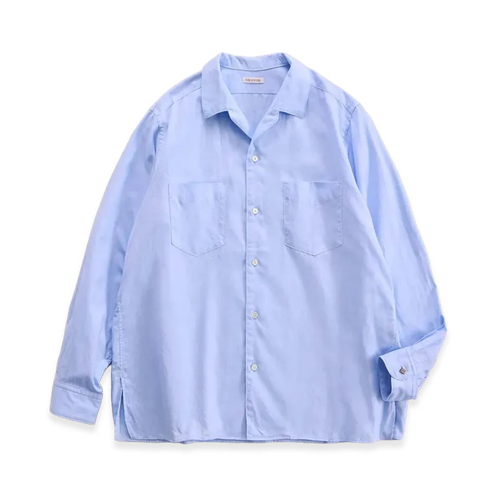 NICENESS C.Romeo Double Pocket Oxford Dress Shirt "Sax"