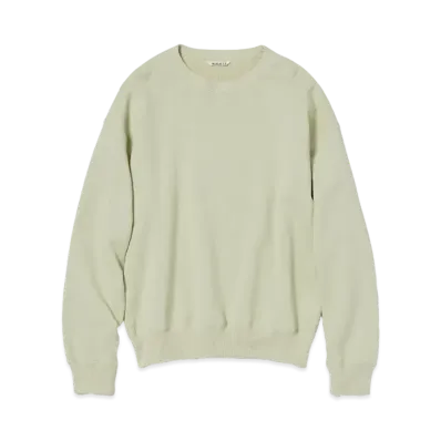 AURALEE Heavy Bd Sweat P/O "Light Green"