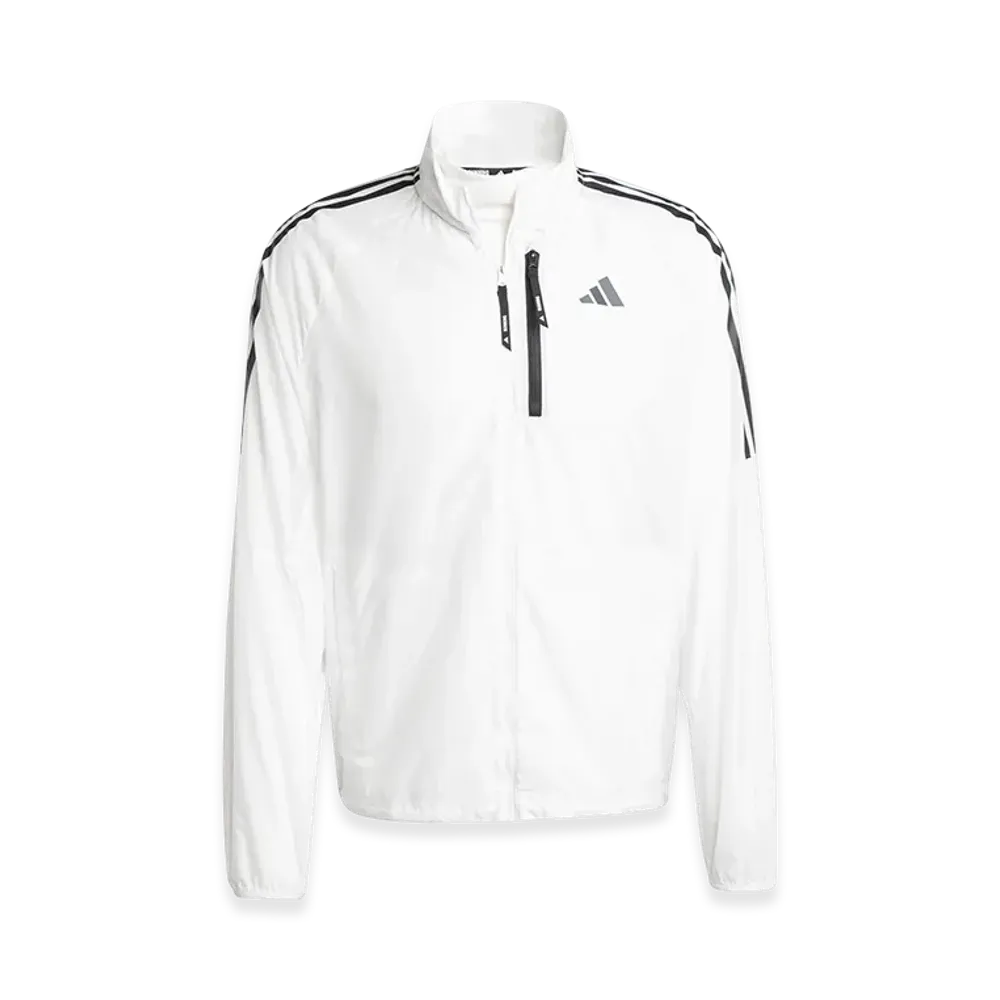 adidas Own The Run Three Stripes Packable Jacket "White"