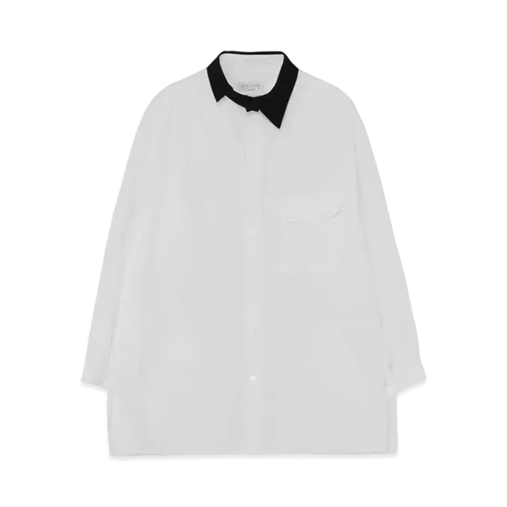 Yohji Yamamoto 100/2 Broad A-Asymmetry Spare Double Collars B "White"