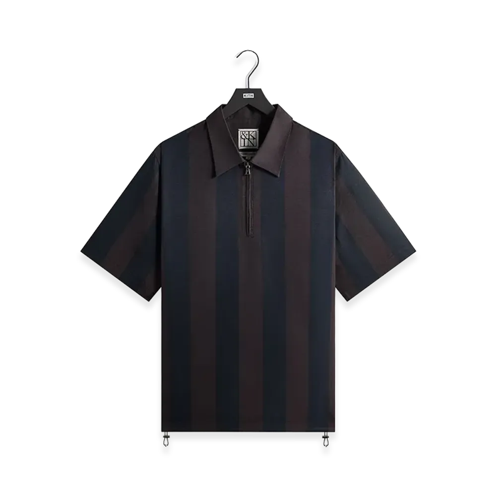Kith &Kin Montis Quarter Zip Faille Shirt "Cosmos"