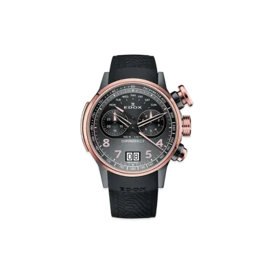 EDOX Chronorally Chronograph 45 "Rose Gold/Grey" 38003-TINGR-GNR