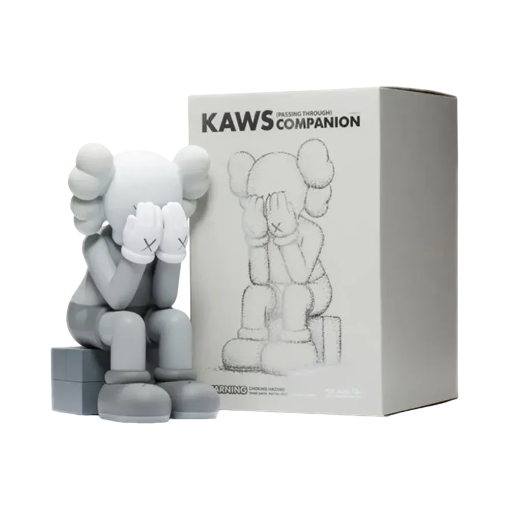 KAWS Passing Through Companion Vinyl Figure (2013) "Grey"