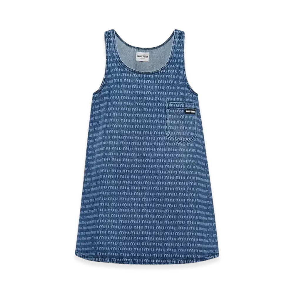 MIU MIU Women's Denim Dress "Navy"