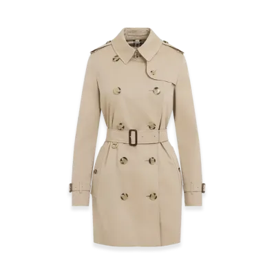 Burberry Women's Kensington Heritage Long Trench Coat "Beige"
