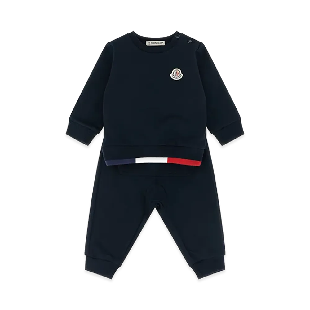 MONCLER Kids Sweatshirt And Pant Set "Navy Blue"