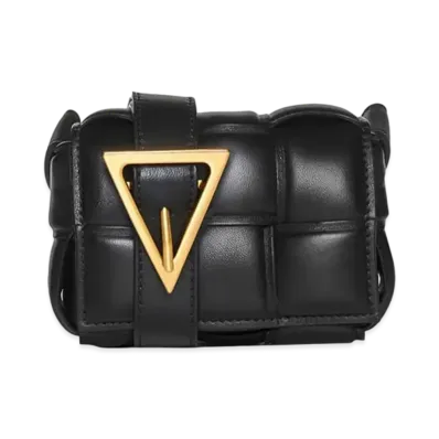 Bottega Veneta Candy Cassette Padded Leather Shoulder Bag "Black"
