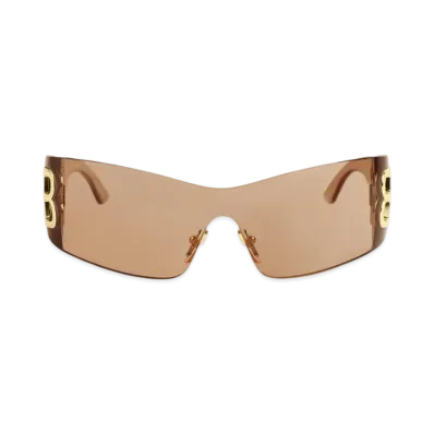 BALENCIAGA Bossy Mask Sunglasses "Light Brown"