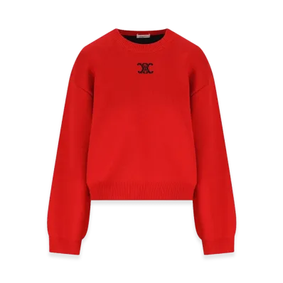 CELINE Women's Sweaters "Red"