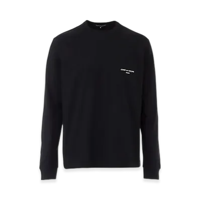 COMME des GARCONS HOMME Logo Print Long Sleeve T-shirt "Black"