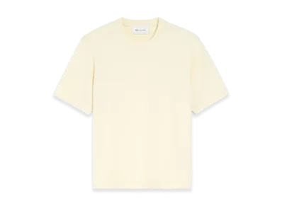 AMI PARIS Cotton T-Shirt Embossed Ami De Coeur "Ivory"